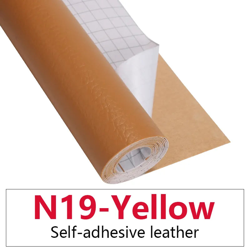 50x137CM Self Adhesive PU Leather Fabric Patch Car Seat Sofa Repairing Patches Stick-On Leather PU Fabrics Stickers Patches - Product upscale 
