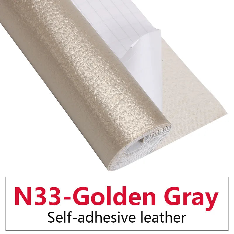 50x137CM Self Adhesive PU Leather Fabric Patch Car Seat Sofa Repairing Patches Stick-On Leather PU Fabrics Stickers Patches - Product upscale 