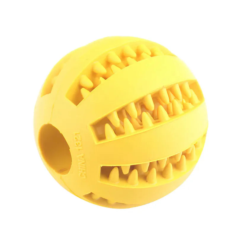 Dog Ball Toys for Small Dogs Interactive Elasticity Puppy Chew Toy Tooth Cleaning Rubber Food Ball Toy Pet Stuff Accessories - Product upscale 