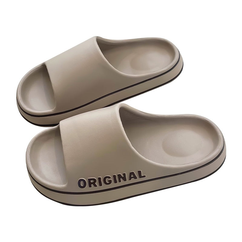 Men Trend New Summer Slippers EVA Soft Bottom Cloud Slides Light Beach Shoes Male Suitable Indoor and Outdoor - Product upscale 