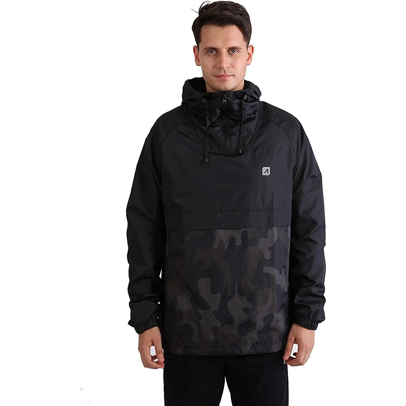 ARECON Men's Jacket Fashion 2023 Spring Autum Casual Streetwear Hoodie Jacket Men Waterproof Clothes Mens Windbreaker Coat Male - Product upscale 