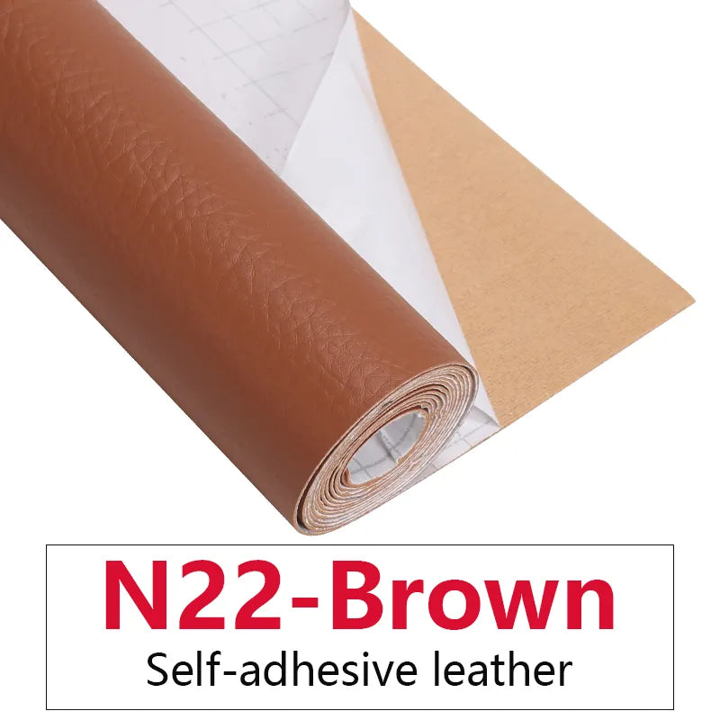 50x137CM Self Adhesive PU Leather Fabric Patch Car Seat Sofa Repairing Patches Stick-On Leather PU Fabrics Stickers Patches - Product upscale 