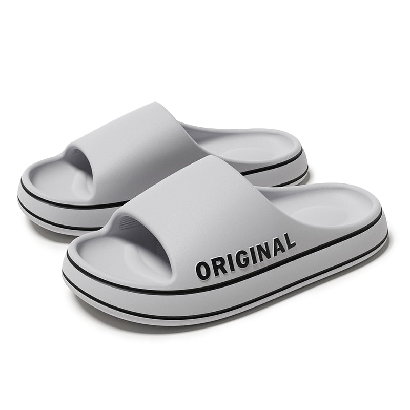 Men Trend New Summer Slippers EVA Soft Bottom Cloud Slides Light Beach Shoes Male Suitable Indoor and Outdoor - Product upscale 
